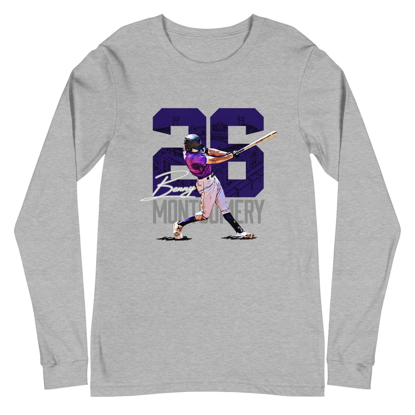 Benny Montgomery "Gameday" Long Sleeve Tee - Fan Arch
