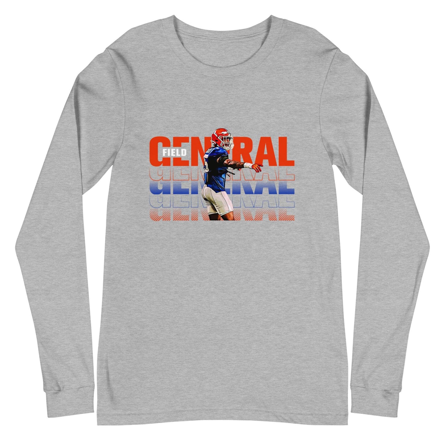 Derek Wingo "Field General" Long Sleeve Tee - Fan Arch