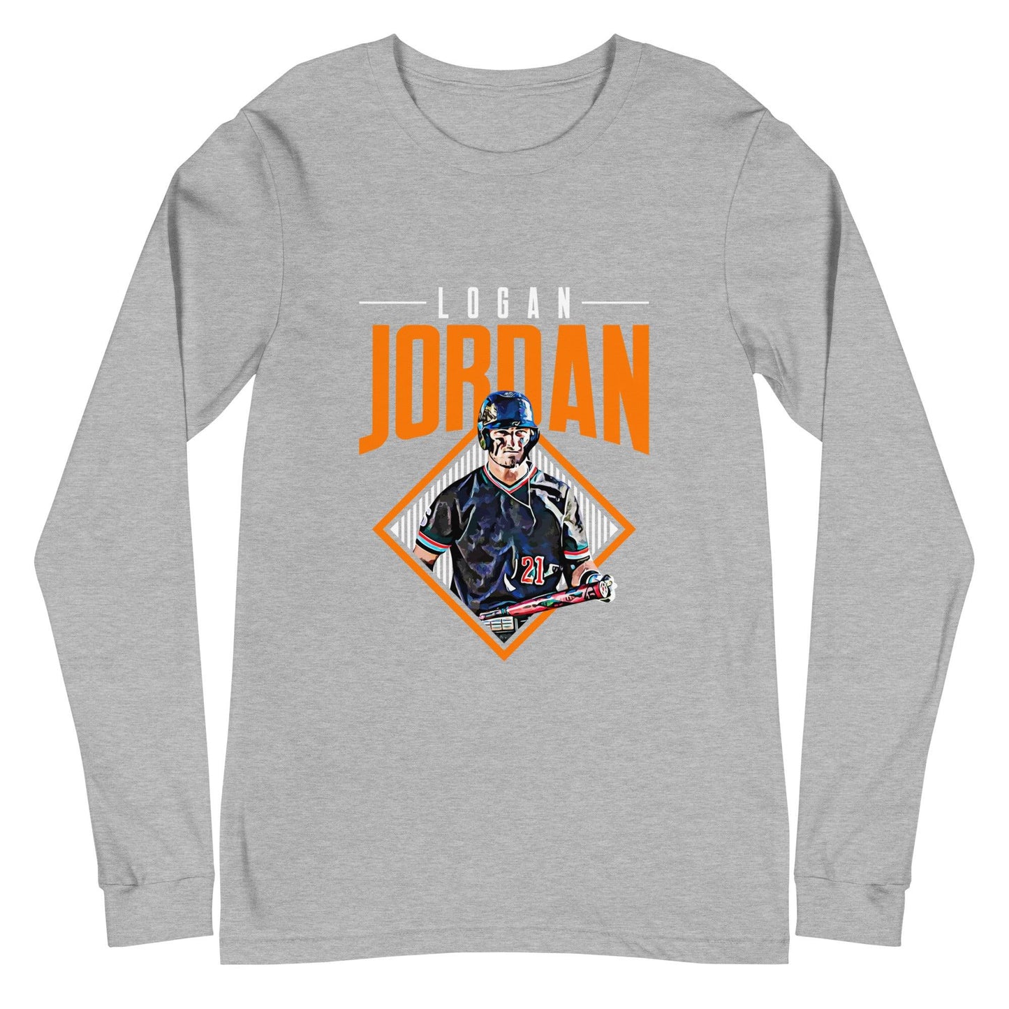Logan Jordan "Grand Slam" Long Sleeve Tee - Fan Arch