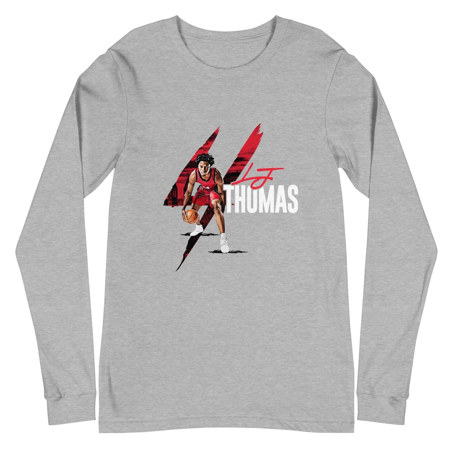 LJ Thomas "Essential" Long Sleeve Tee - Fan Arch
