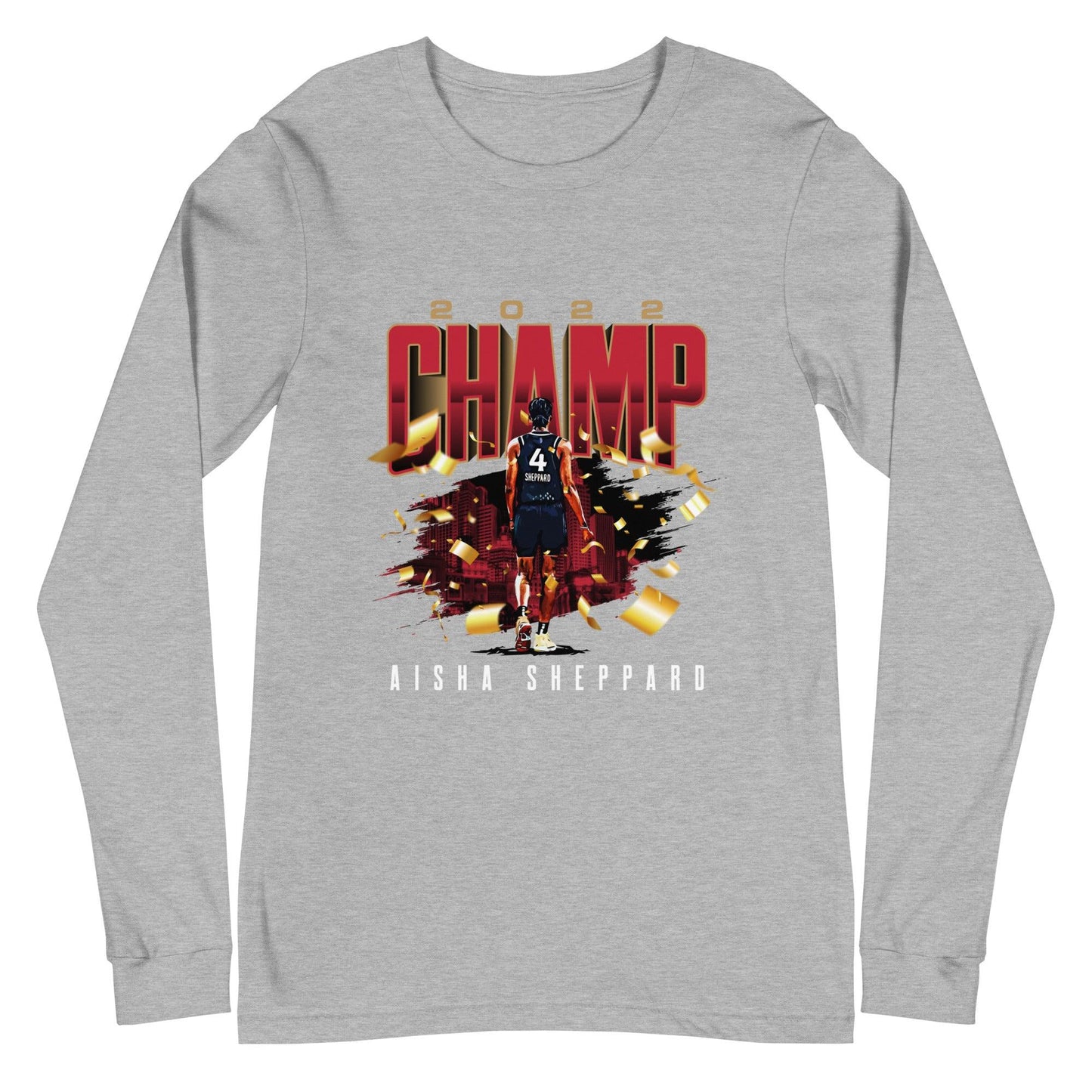 Aisha Sheppard "2022 Champ" Long Sleeve Tee - Fan Arch