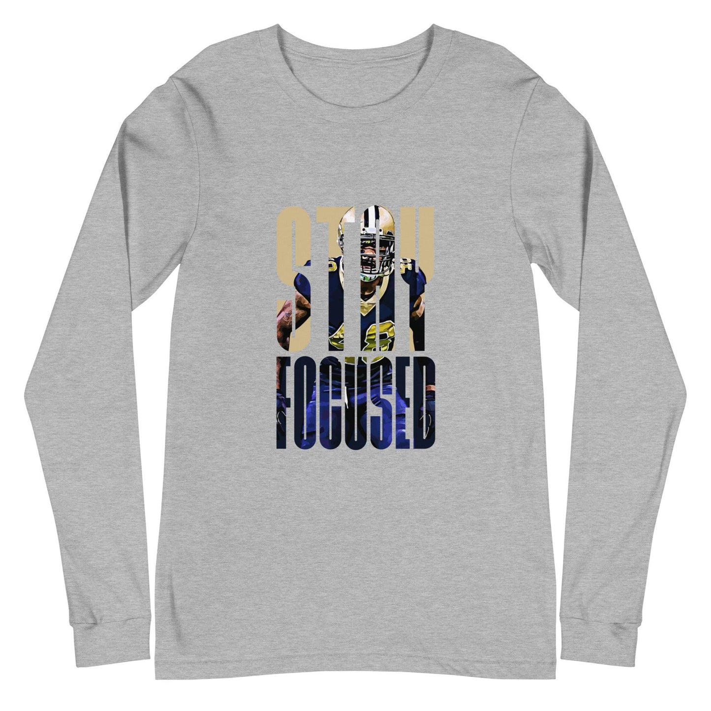 JT Gray "Stay Focused" Long Sleeve Tee - Fan Arch