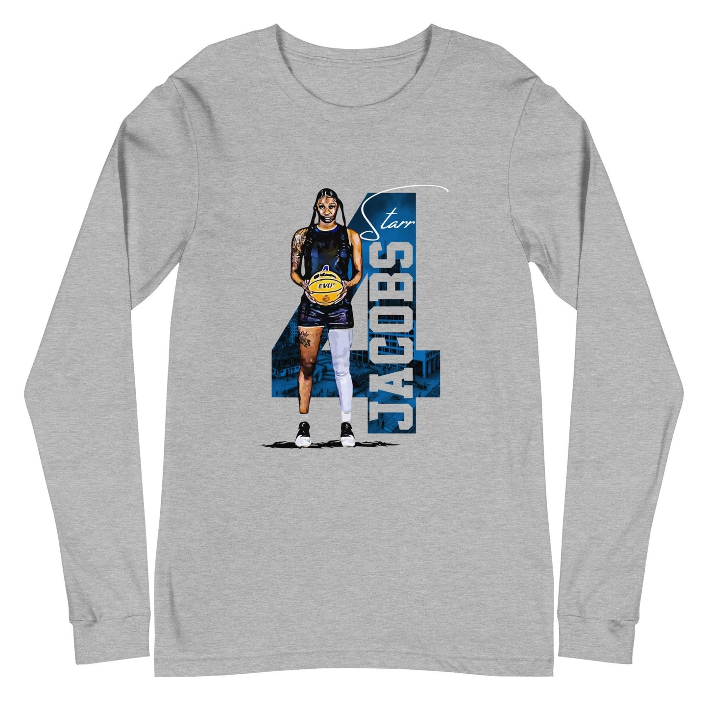 Starr Jacobs "Royalty" Long Sleeve Tee - Fan Arch
