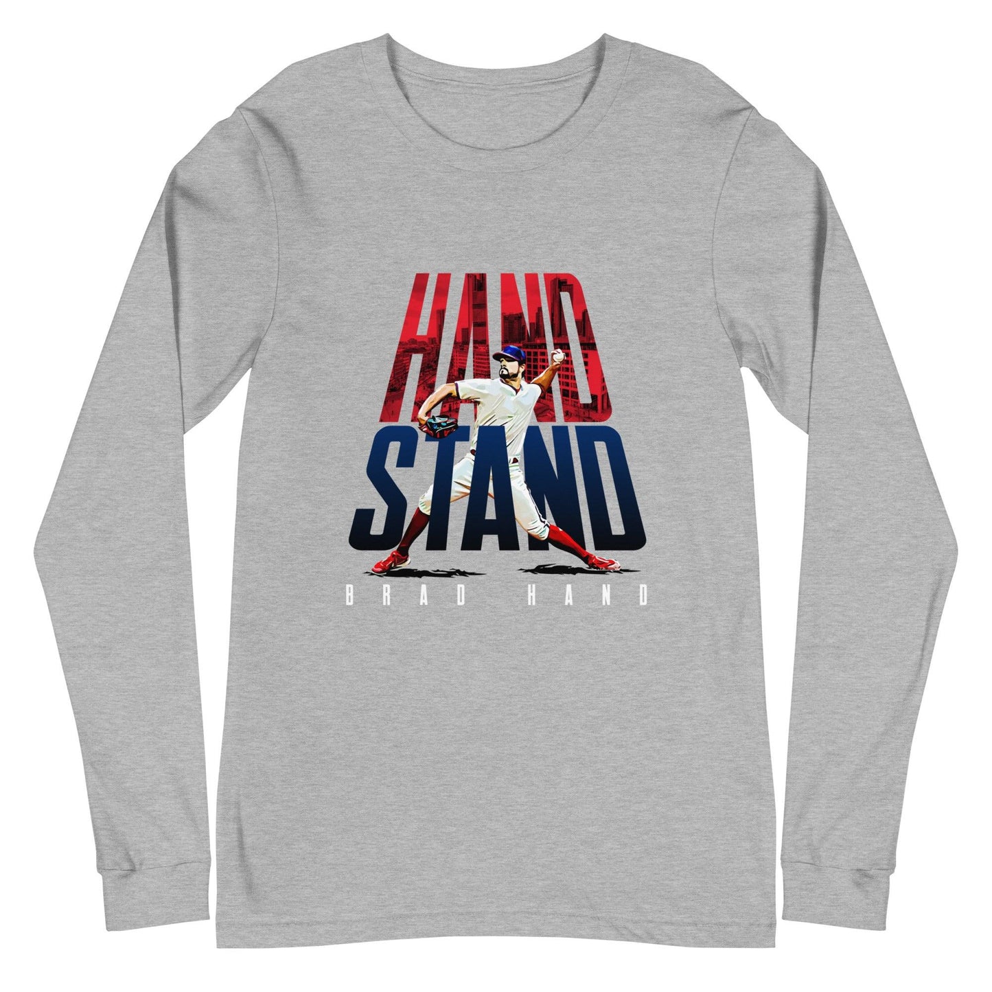 Brad Hand "Hand Stand" Long Sleeve Tee - Fan Arch