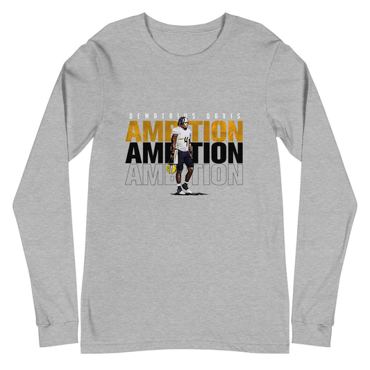 Dematrius Davis "Ambitions" Long Sleeve Tee - Fan Arch