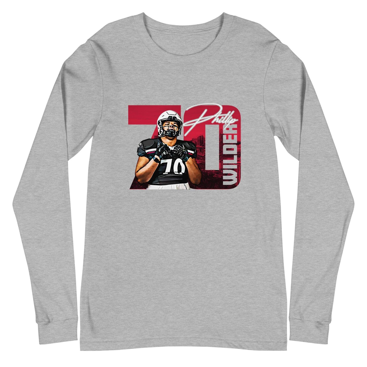 Phillip Wilder "Gameday" Long Sleeve Tee - Fan Arch