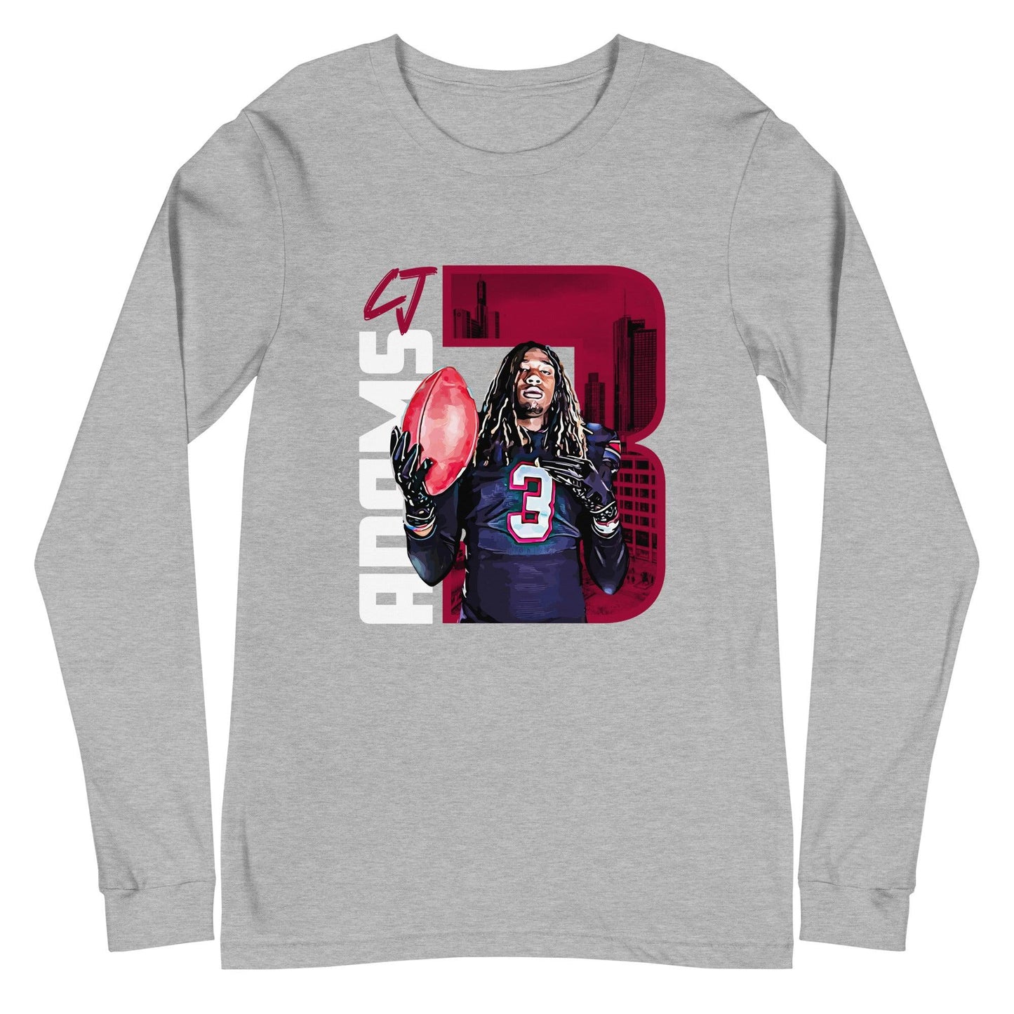 CJ Adams "Gameday" Long Sleeve Tee - Fan Arch