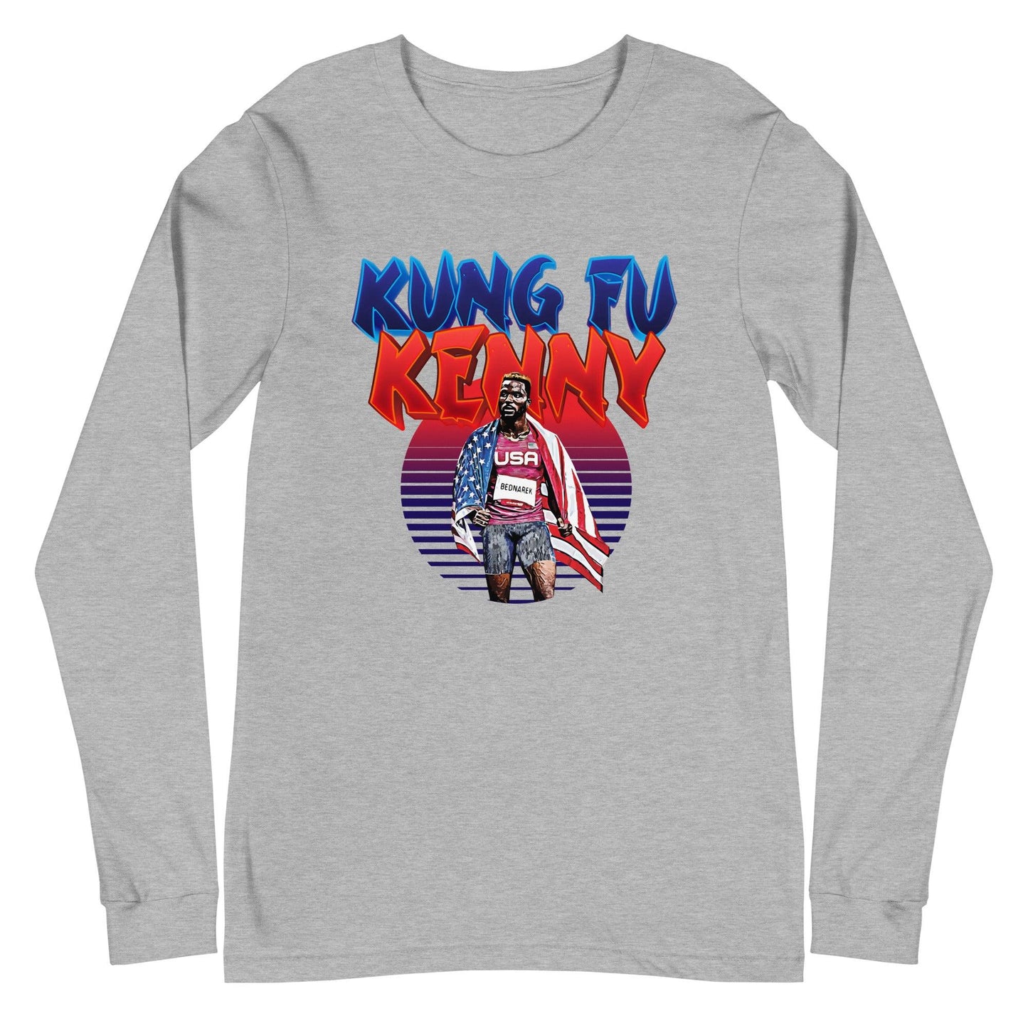 Kenny Bednarek "Kung Fu Kenny" Long Sleeve Tee - Fan Arch