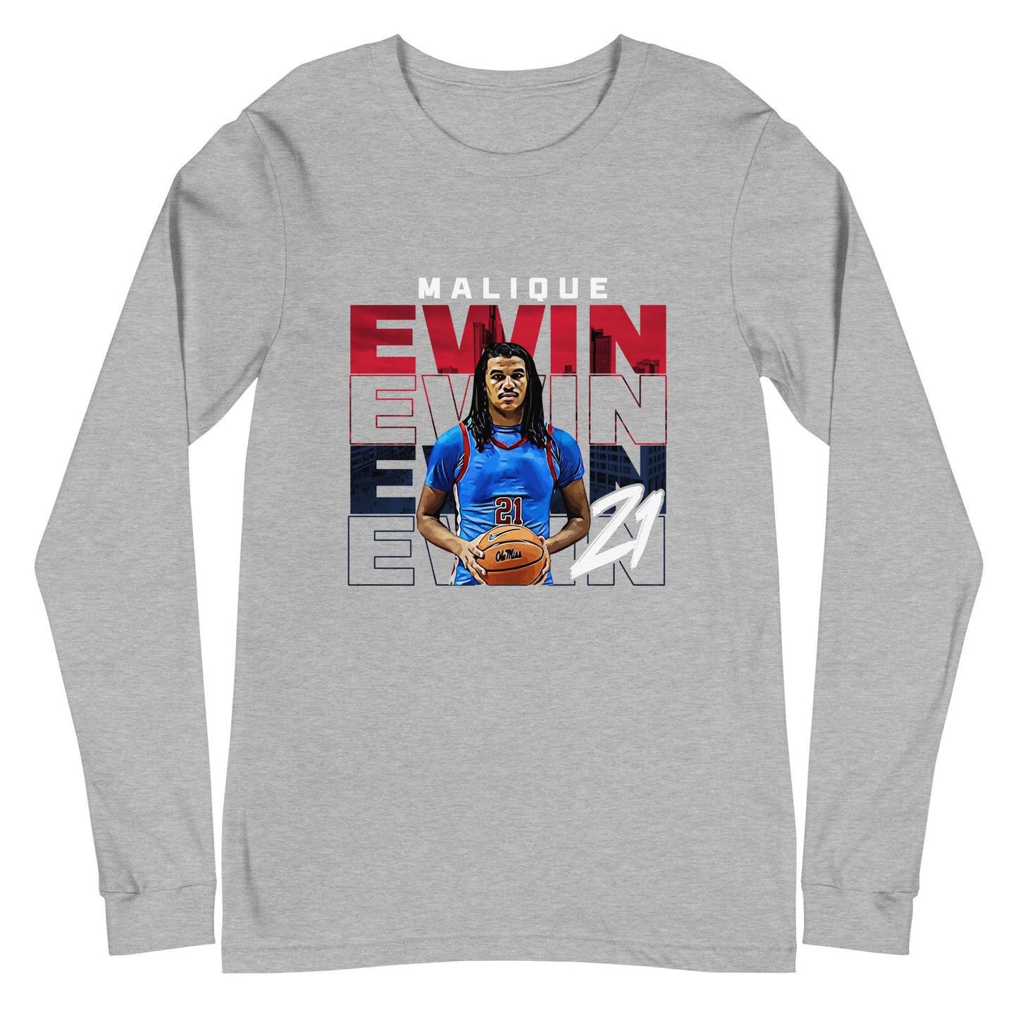 Malique Ewin "Gameday" Long Sleeve Tee - Fan Arch