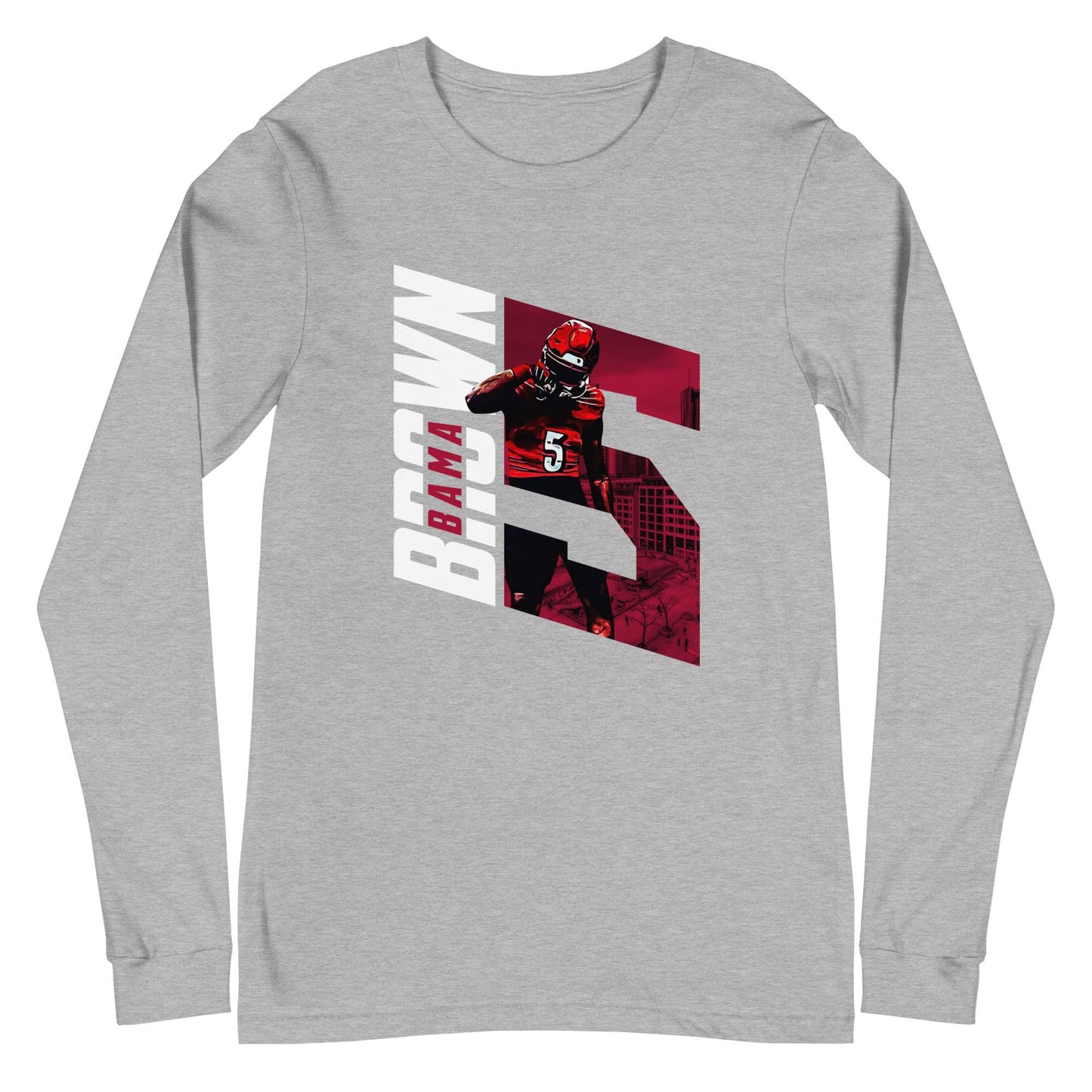 Keyjuan Brown "Gameday" Long Sleeve Tee - Fan Arch
