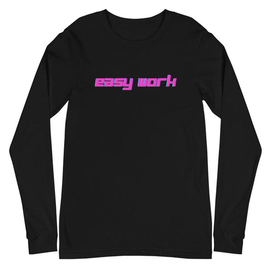 Quintaveon Poole "Easy Work" Long Sleeve Tee - Fan Arch