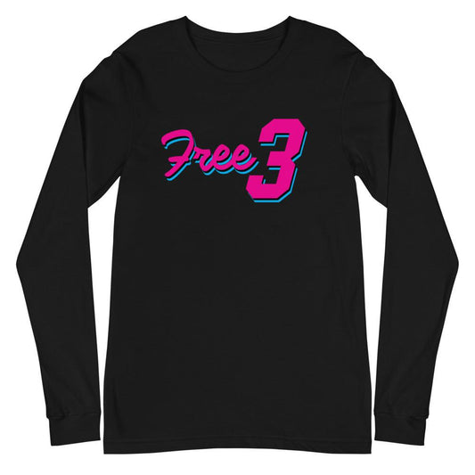 Frank Gore Jr. "Free 3" Long Sleeve Tee - Fan Arch