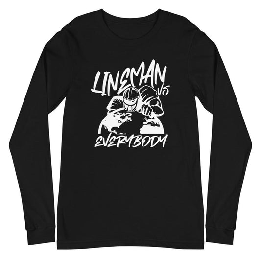 Leon Searcy "Lineman Vs. Everybody" Long Sleeve Tee - Fan Arch