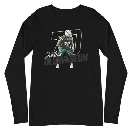 Justice Oluwaseun "Gameday" Long Sleeve Tee - Fan Arch