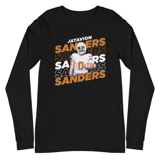 Jatavion Sanders "Repeat" Long Sleeve Tee - Fan Arch