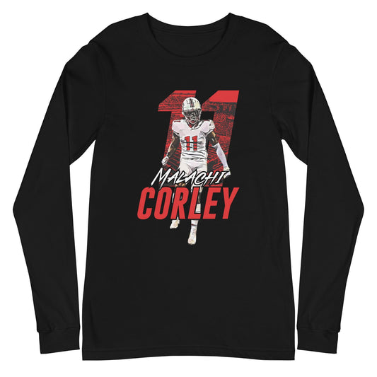 Malachi Corley “Essential” Long Sleeve Tee - Fan Arch