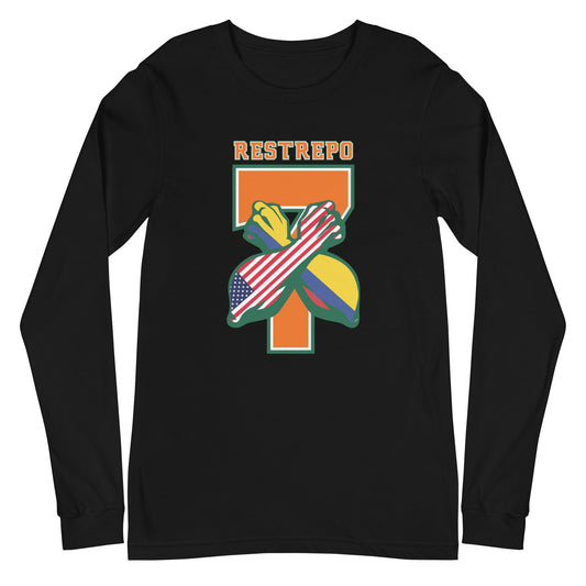 Xavier Restrepo "Represent" Long Sleeve Tee - Fan Arch