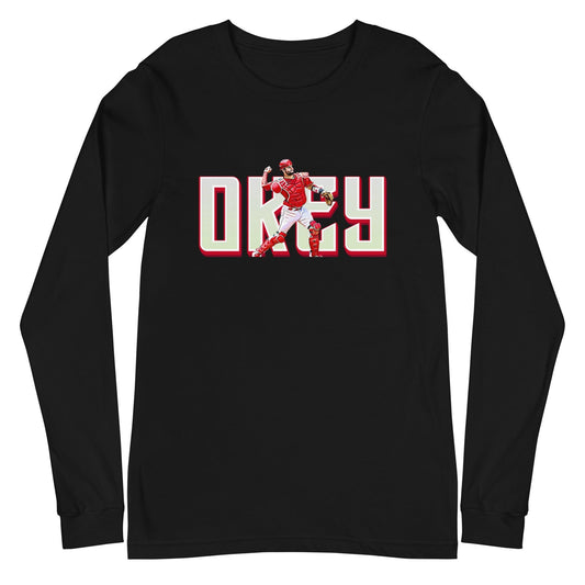Chris Okey "Pick Off" Long Sleeve Tee - Fan Arch