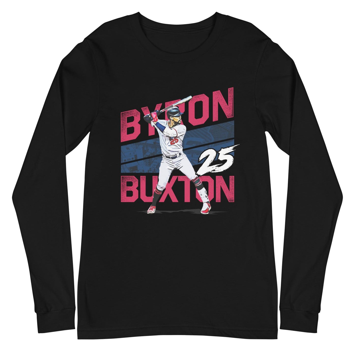 Byron Buxton "25" Long Sleeve Tee - Fan Arch