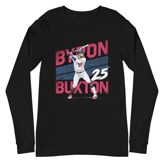 Byron Buxton "25" Long Sleeve Tee - Fan Arch