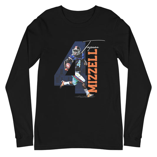 Taquan Mizzell Sr. "4" Long Sleeve Tee - Fan Arch