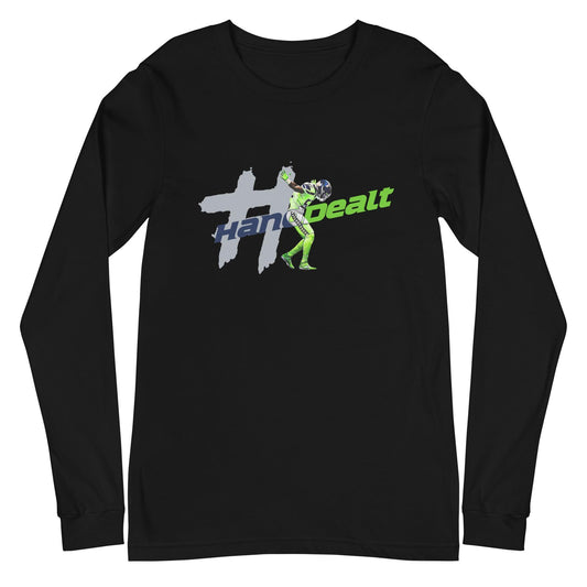 Darrell Taylor Jr. "#HandDealt" Long Sleeve Tee - Fan Arch