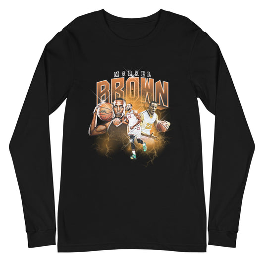 Markel Brown "Vintage" Long Sleeve Tee - Fan Arch