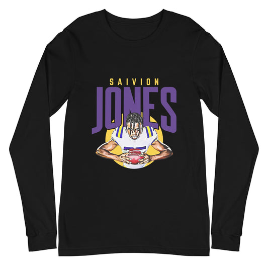 Saivion Jones "Focused" Long Sleeve Tee - Fan Arch