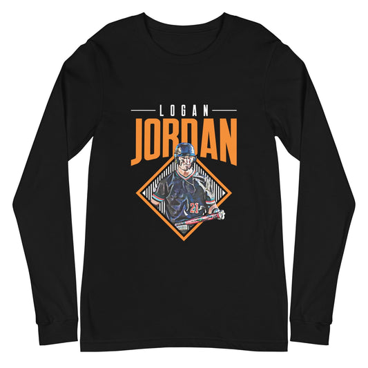 Logan Jordan "Grand Slam" Long Sleeve Tee - Fan Arch