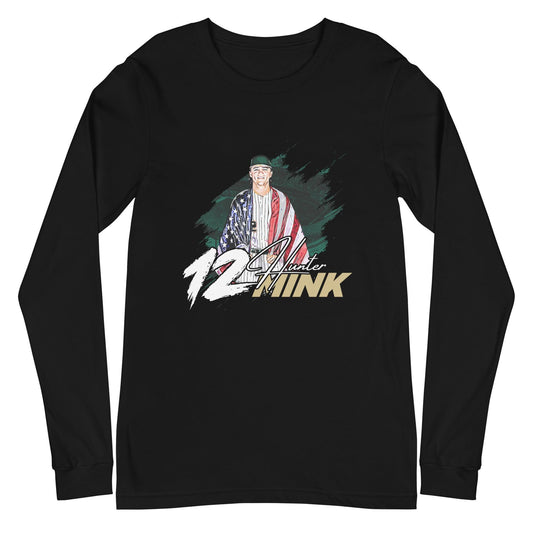 Hunter Mink "USA" Long Sleeve Tee - Fan Arch