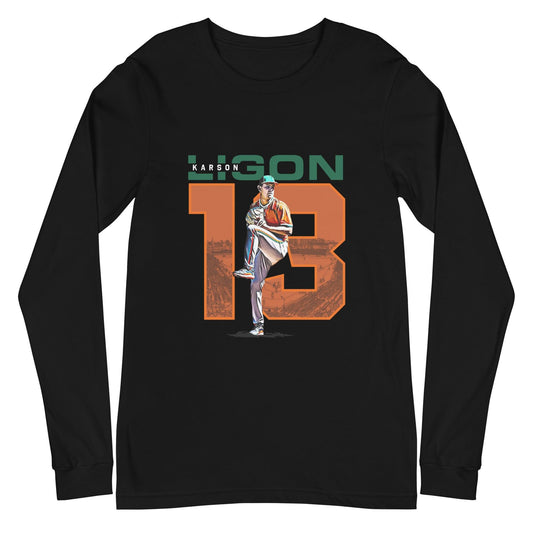 Karson Ligon "Essential" Long Sleeve Tee - Fan Arch