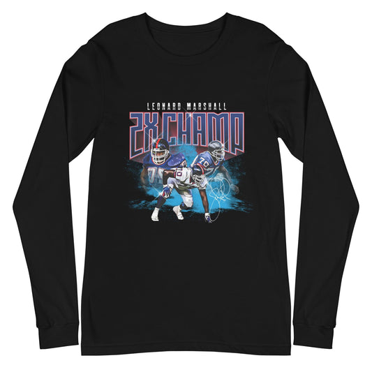 Leonard Marshall "Vintage" Long Sleeve Tee - Fan Arch