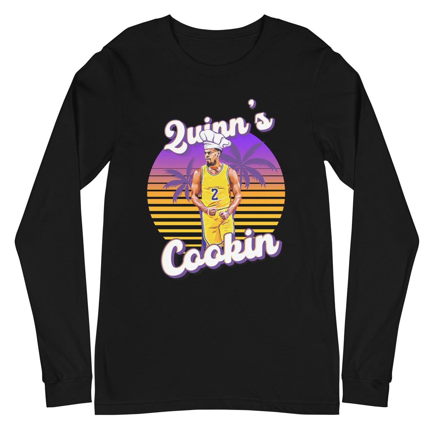 Quinn Cook "Quinns Cookin" Long Sleeve Tee - Fan Arch