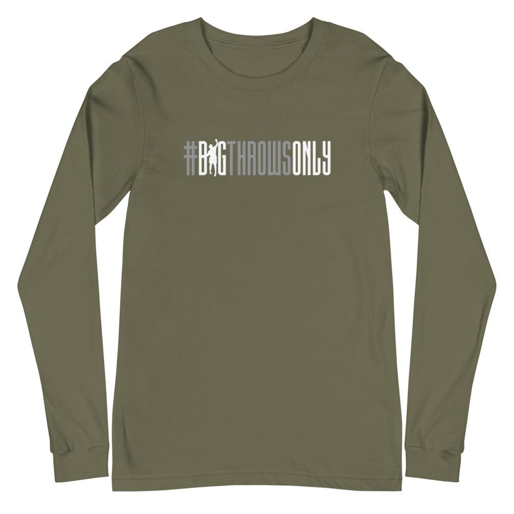 Josh Awotunde "#BigThrowsOnly" Long Sleeve Tee - Fan Arch