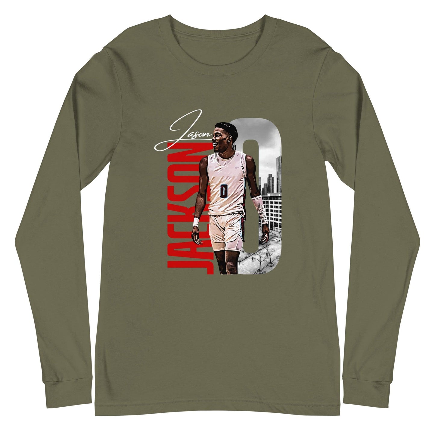 Jason Jackson "Gameday" Long Sleeve Tee - Fan Arch