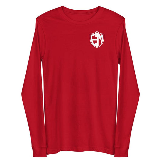 Elijah McGuire "EM" Long Sleeve T-Shirt - Fan Arch