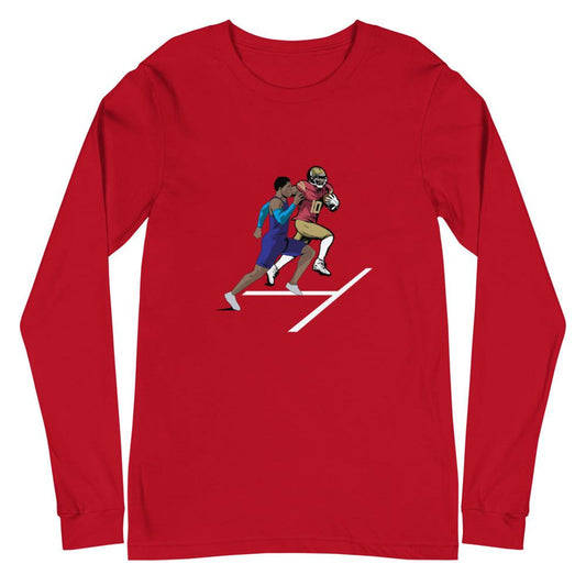 Marvin Bracy-Williams "Dual Threat" Long Sleeve Tee - Fan Arch