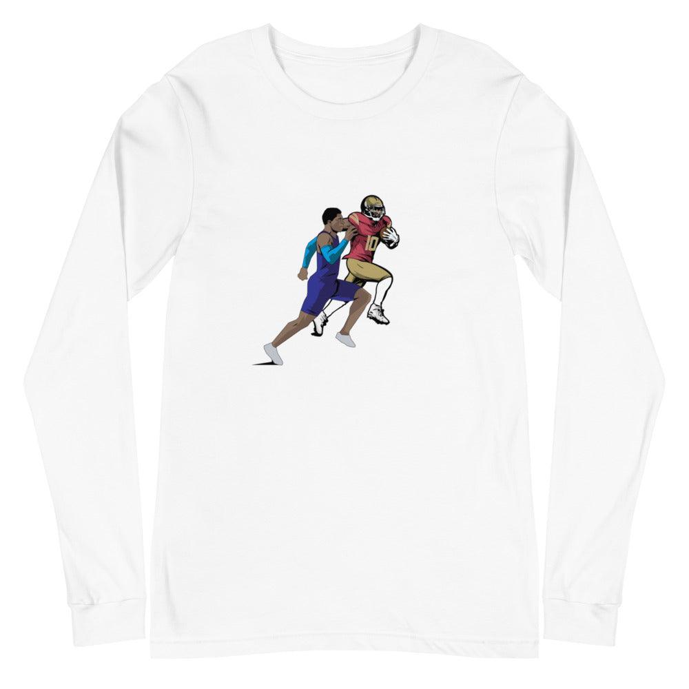 Marvin Bracy-Williams "Dual Threat" Long Sleeve Tee - Fan Arch