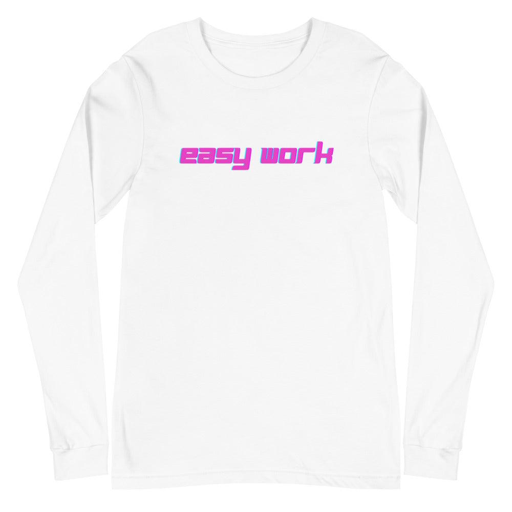 Quintaveon Poole "Easy Work" Long Sleeve Tee - Fan Arch