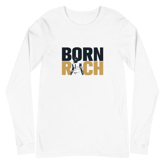 TJ Simmons "Born Rich" Long Sleeve Tee - Fan Arch
