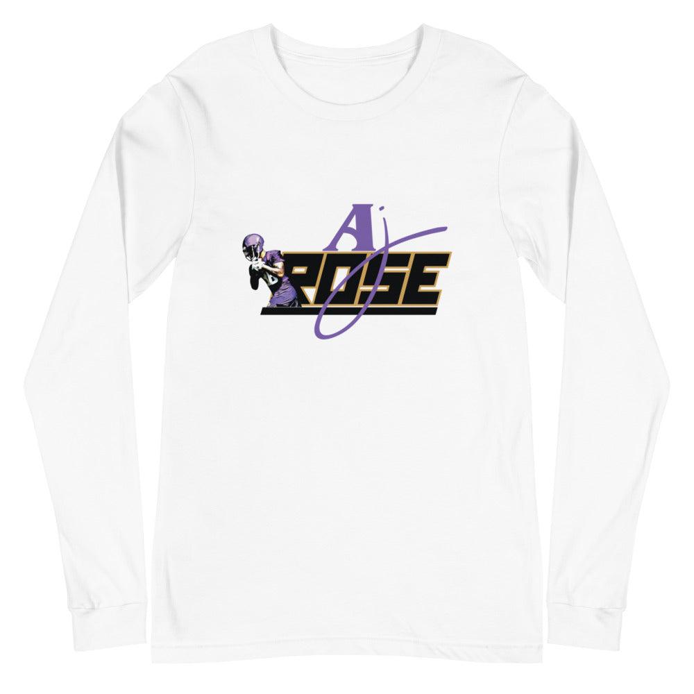 AJ Rose "Level Up" Long Sleeve Tee - Fan Arch