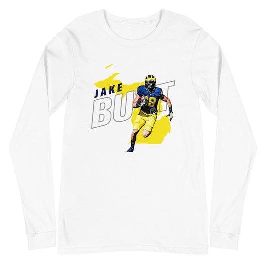Jake Butt "Throwback" Long Sleeve Tee - Fan Arch