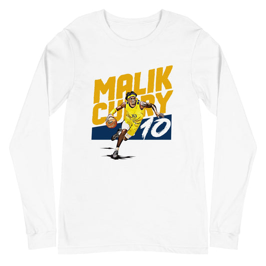 Malik Curry “Essential” Long Sleeve Tee - Fan Arch