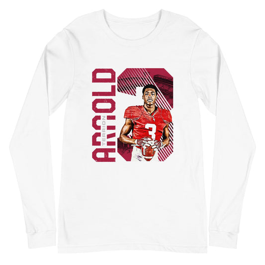 Terrion Arnold "3" Long Sleeve Tee - Fan Arch
