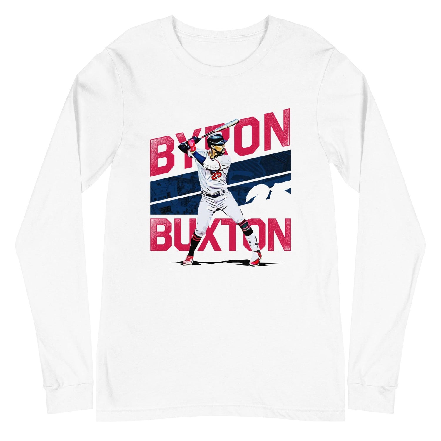 Byron Buxton "25" Long Sleeve Tee - Fan Arch