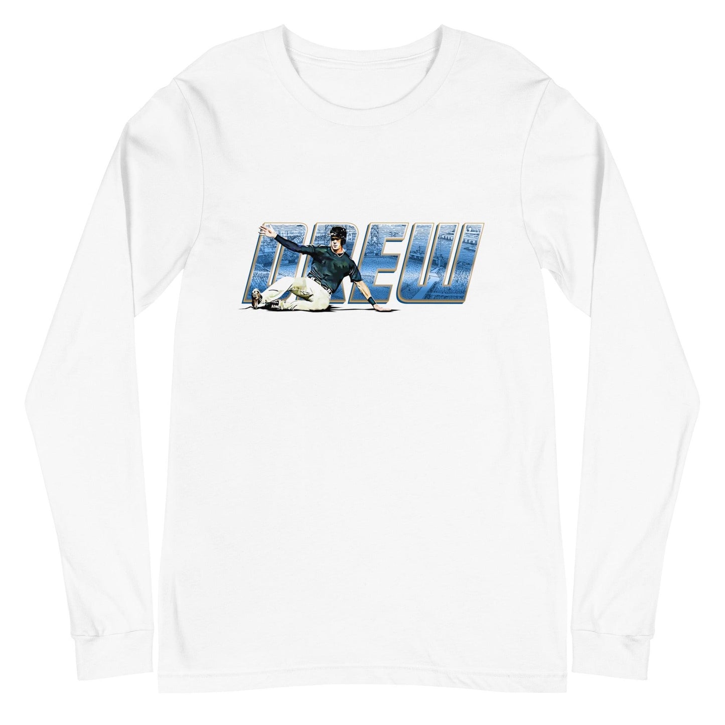 Drew Waters “Signature” Long Sleeve Tee - Fan Arch