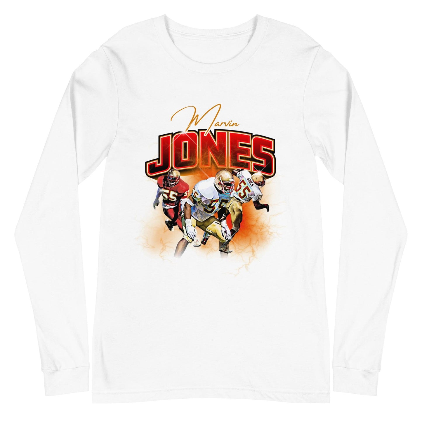 Marvin Jones "Vintage" Long Sleeve Tee - Fan Arch