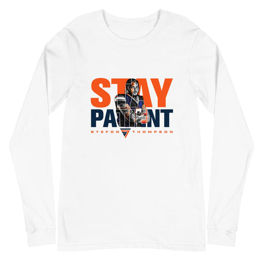 Stefon Thompson "Stay Patient" Long Sleeve Tee - Fan Arch