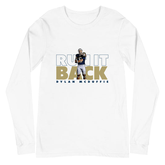 Dylan McDuffie "Run It Back" Long Sleeve Tee - Fan Arch