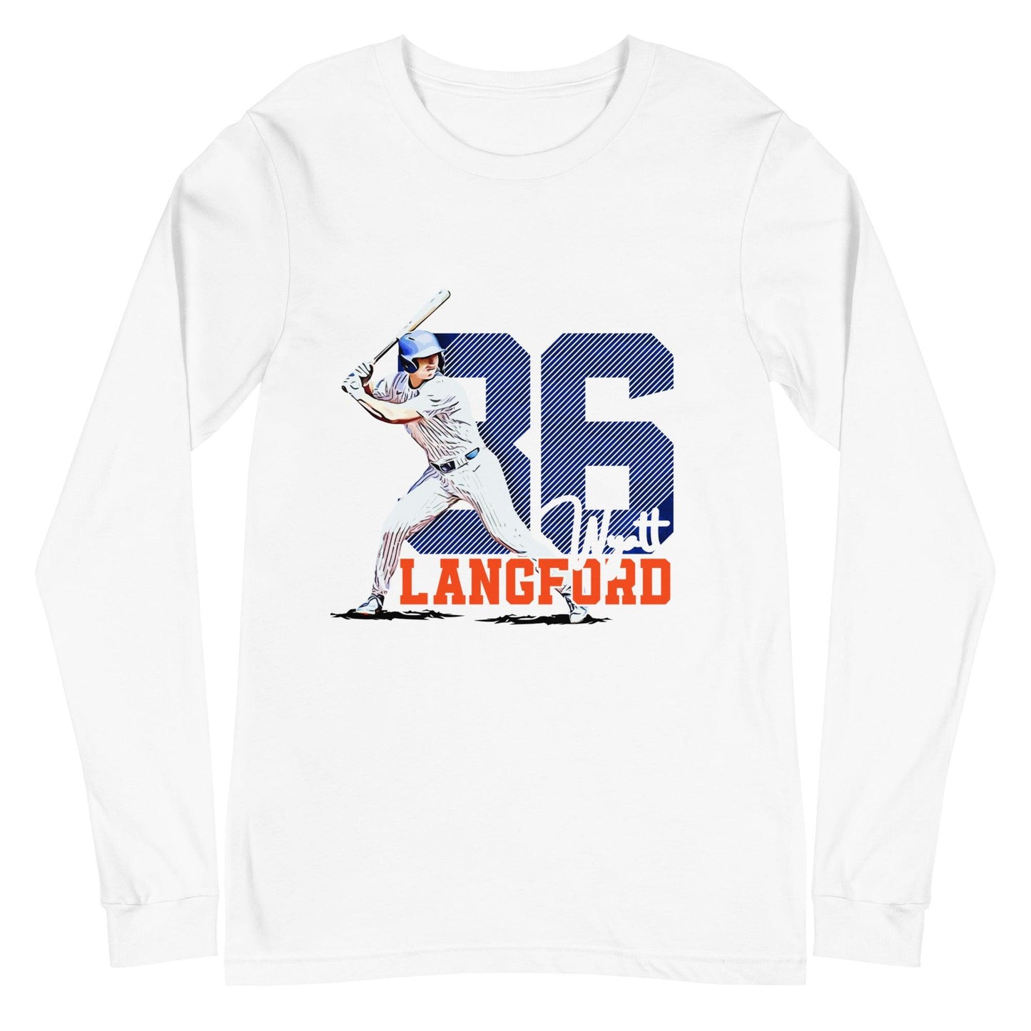 Wyatt Langford “Essential” Long Sleeve Tee - Fan Arch